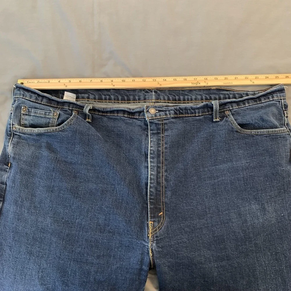 Levis 550 Jeans Mens 54x29 Blue Medium Wash Relaxed‎ Fit Tapered Leg Denim